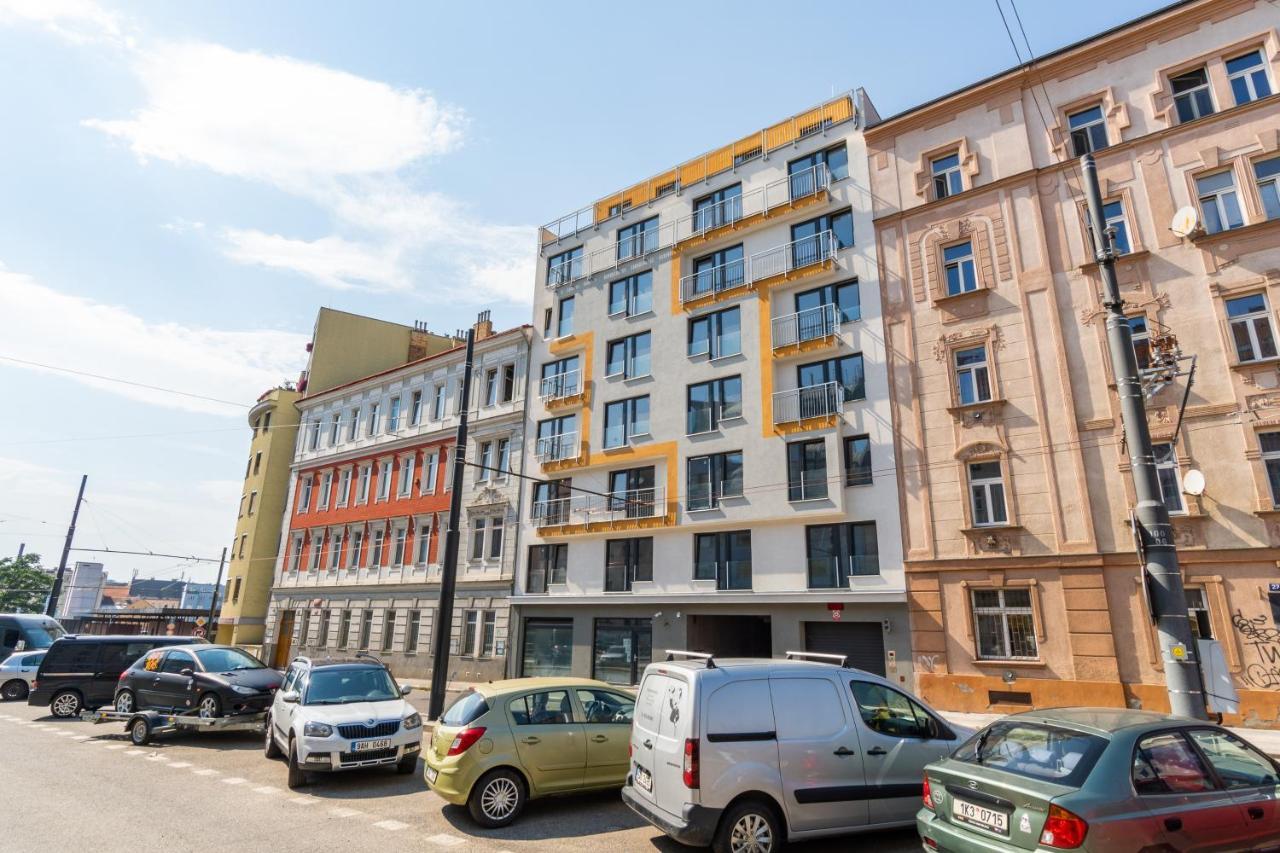 Studio Brand New Apartment #28 In New Building With Free Parking In City Center Prag Exteriör bild